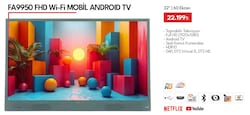 Vestel 32FA9950 FHD Wi-Fi Mobil Android Tv