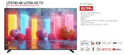 Vestel 70UT9740 4K Ultra HD Tv