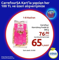 Carrefour Kavrulmuş Fındık İçi 300 gr