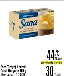 Sana Tereyağı Lezzeti Margarin 250 gr