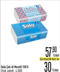 Solo Çek-Al Mendil 150'li