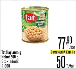 Tat 800 gr Haşlanmiş Nohut
