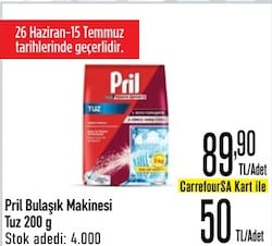 Pril Bulaşık Makinesi Tuz 200 g 