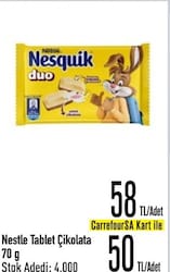 Nesquik Duo Tablet Çikolata 70 gr