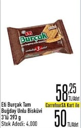 Eti Burçak Klasik Bisküvi 3x131 gr