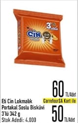 Eti Cin Portakallı Bisküvi 3x114 gr