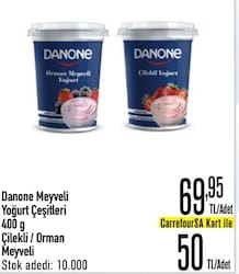 Danone Çilekli 400 gr Meyveli Yoğurt