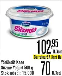 Yörüksüt Süzme Yoğurt 500 gr
