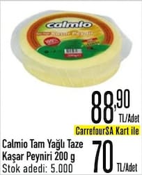 Calmio Tam Yağlı Kaşar Peyniri 200 gr