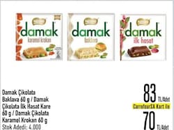 Nestle Damak Baklava Çikolata 60 gr