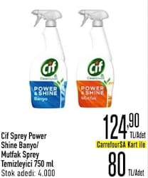 Cif Cleanboost Power & Shine Banyo Sprey Temizleyici 750 ml