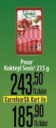 Pınar Dana Kokteyl Sosis 215 gr