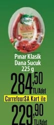 Pınar Klasik Dana Kangal Sucuk 225 gr