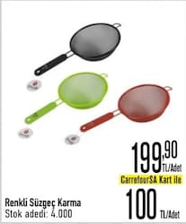 Renkli Süzgeç Karma 