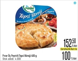 Pınar Üç Peynirli Tepsi Böreği 400 gr