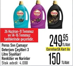 Peros Renk Uzmanı Kolajen Serum Etkisi Sıvı Deterjan 3 lt