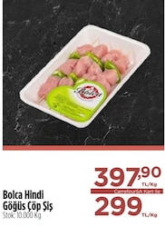 Bolca Hindi Göğüs Çöp Şiş kg