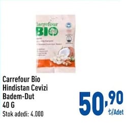 Carrefour Bio 40 gr Hindistan Cevizi Badem Dut
