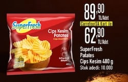 SuperFresh 400 gr Dondurulmuş İnce Kesim Patates