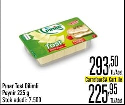 Pınar Tost Dilimli Peynir 225 g 