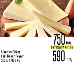 Cihanser Teker Eski Kaşar Peyniri kg