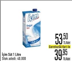 İçim Süt 1 Litre