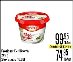 President Ekşi Krema 285 gr