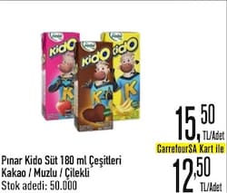 Pınar Kido 180 ml Süt