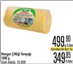 Mengen Çiftliği Tereyağı 1000 g