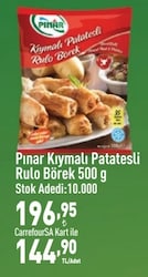 Pınar Kıymalı Patatesli Rulo Börek 500 gr
