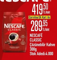 Nescafe Classic Granül Kahve 300 gr Eko Paket