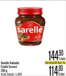 Sarelle Kakaolu Fındık Ezmesi 350 gr