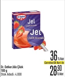 Dr. Oetker Çilek Aromalı Jel 100 gr