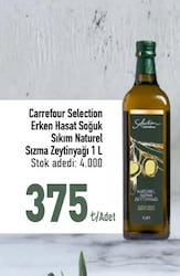 Carrefour Selection Erken Hasat Soğuk Sıkım Naturel Sızma Zeytinyağı 1 L
