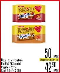 Ülker İkram Çikolatalı Bisküvi 3x84 gr