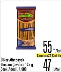 Ülker Altınbaşak Grissini Çavdarlı Karabuğdaylı 125 Gr
