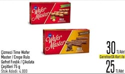 Çizmeci Time Wafer Master Fındıklı Gofret 75 gr