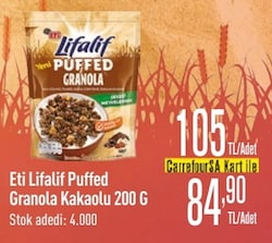 Eti Lifalif Puffed Granola Kakaolu 200 g