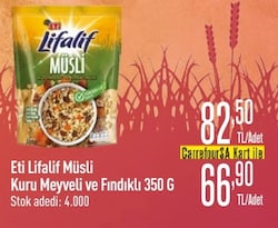 Eti Lifalif 350 gr Kuru Meyveli ve Fındıklı Müsli