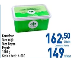 Carrefour Tam Yağlı Taze Beyaz Peynir 1 kg