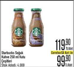 Starbucks Frappuccino Coffee Soğuk Kahve 250 ml