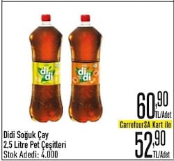 Didi Soğuk Çay 2.5 lt
