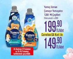 Yumoş Uzman Yumuşatıcı 1.2 lt