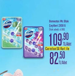Domestos Wc Blok Çeşitleri 2x50 g