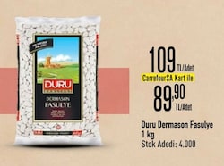 Duru Dermason Fasulye 1 kg