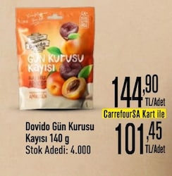 Dovido Gün Kurusu Kayısı 140 gr