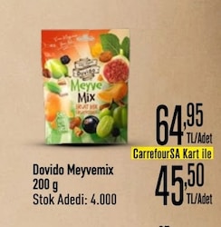 Dovido 200 gr Meyve Mix