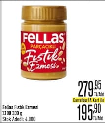 Fellas %100 Fıstık Ezmesi 300 gr