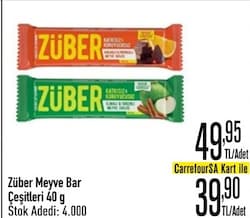 Züber Meyveli Bar 40 gr