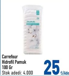 Carrefour 100 gr Hidrofil Pamuk